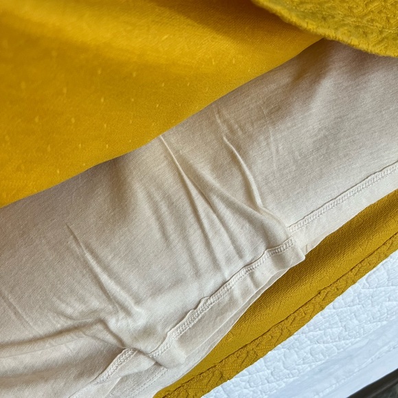 Maeve x Anthropologie Yellow Lace Bodice A-line Dress w/ Pockets! Size Medium - Picture 10 of 17